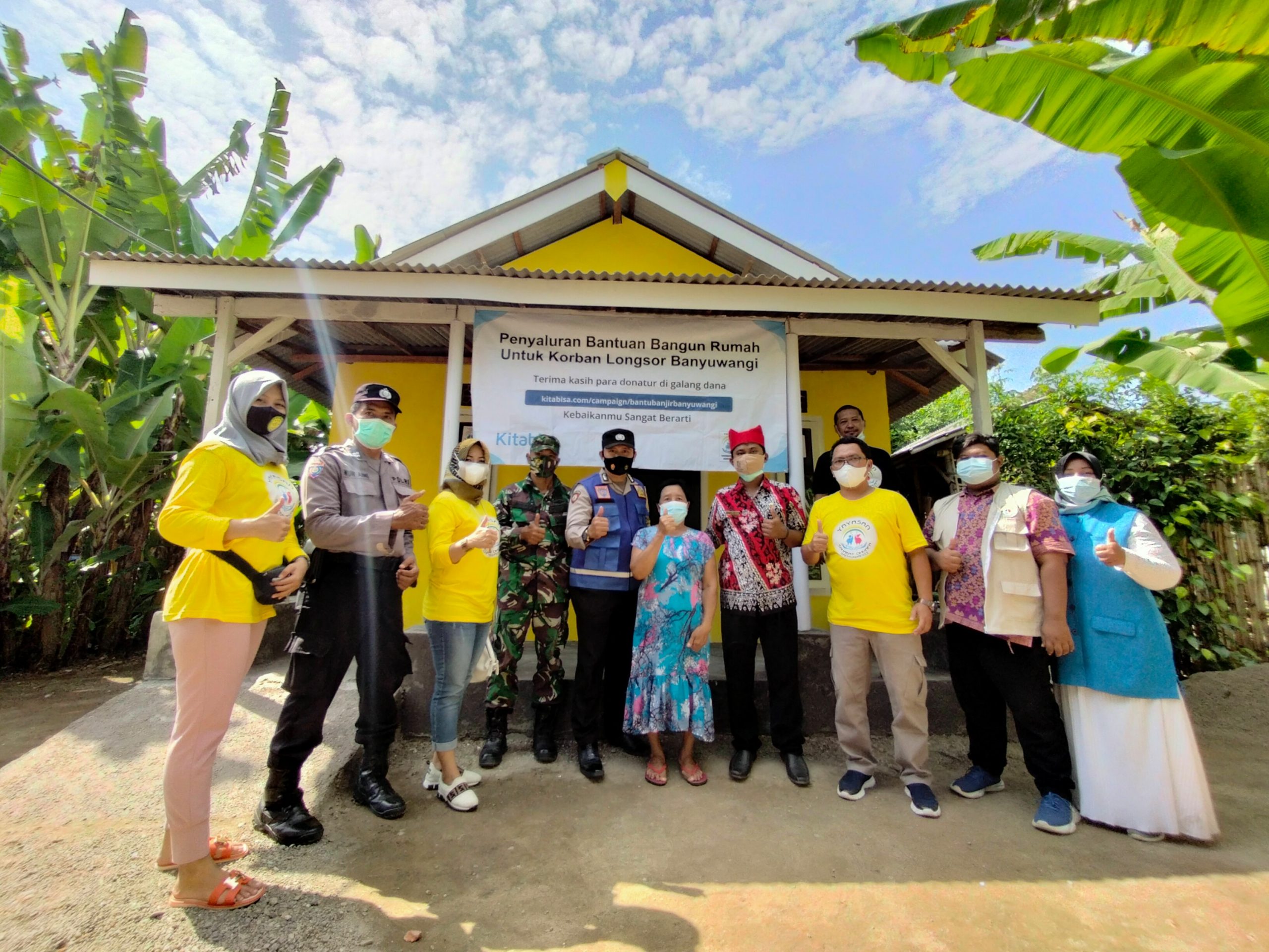 Hasil Renovasi Rumah Warga Korban Banjir dan Angin Puting Beliung di Kecamatan Muncar, Yang dilaukan Oleh Yayasan Sahabat Dhuafa Banyuwangi. (Foto: Ikhwan Banyuwangi Hits)