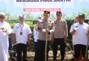 Polresta Banyuwangi Tanam Jagung Bersama Ponpes Darul Khoirot, Dukung Ketahanan Pangan Nasional