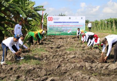 Gerakan Ketahanan Pangan, Lapas Banyuwangi Tanam Ratusan Bibit Kelapa di SAE Pakis