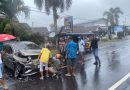 Tabrakan Beruntun di  Kecamatan Gambiran Lima Orang Dikabarkan Luka-Luka