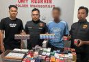 Polsek Wongsorejo Bongkar Penjualan Rokok Ilegal di Desa Bajulmati.
