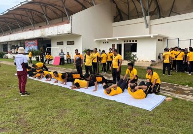 Polresta Banyuwangi Gelar Tes Kesamaptaan Jasmani Selama Empat Hari di GOR Tawang Alun.