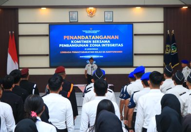 Lapas Banyuwangi Menggelar Deklarasi Pembangunan Zona Integritas Siap Raih Predikat Wilayah Birokrasi Bersih dan Melayani (WBBM).