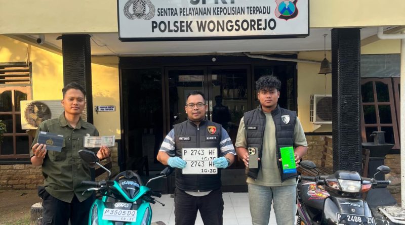 Motor Curian Dibawa Kabur ke Situbondo, Residivis Curanmor Dibekuk Unit Reskrim Polsek Wongsorejo.